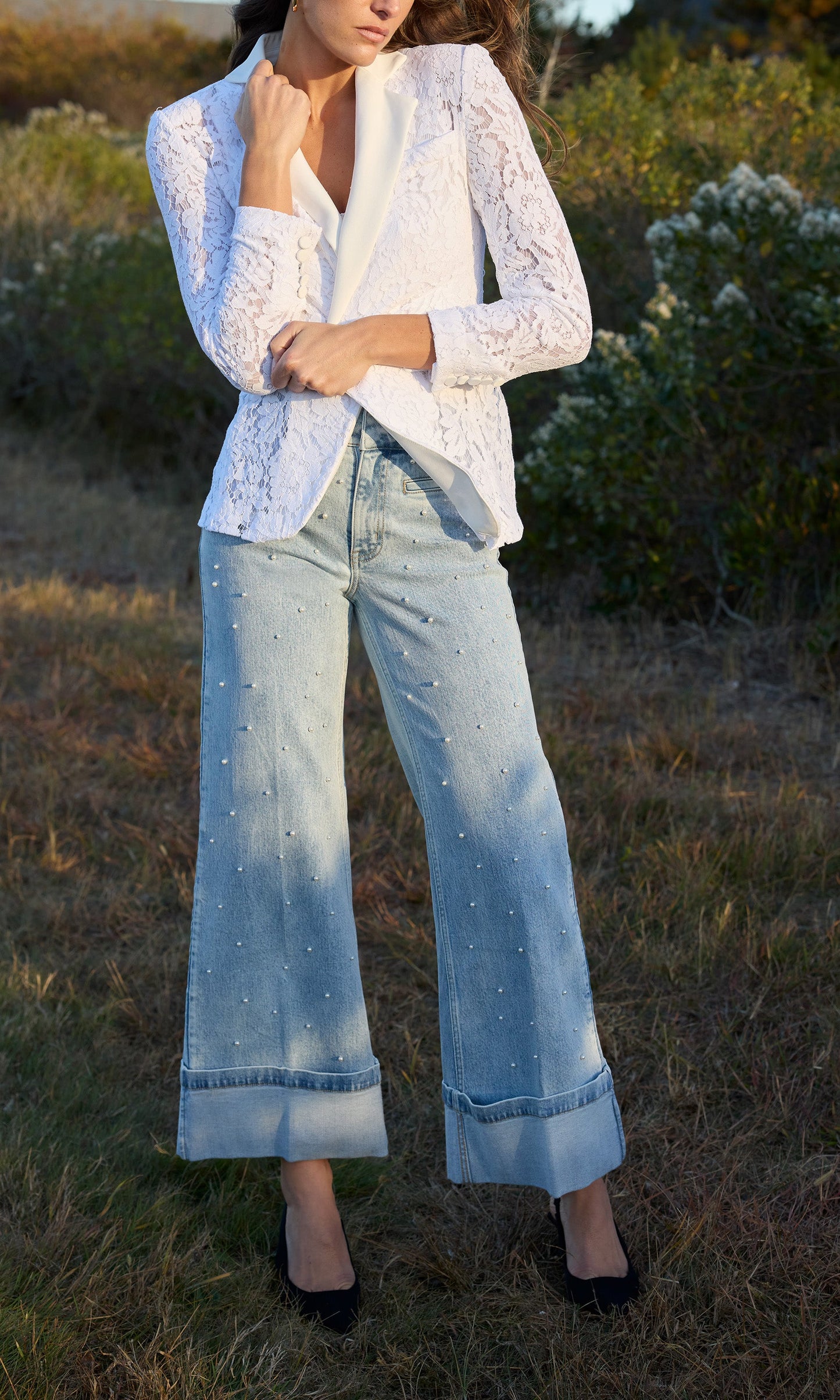 Raquel Pearl Denim Jeans