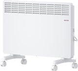 STIEBEL ELTRON Elektroheizung Standgerät für ca. 25 m², TÜV geprüft, Konvektor-Heizung mit einfacher Regelung, 2 kW, energiesparend, Rollen, 204450