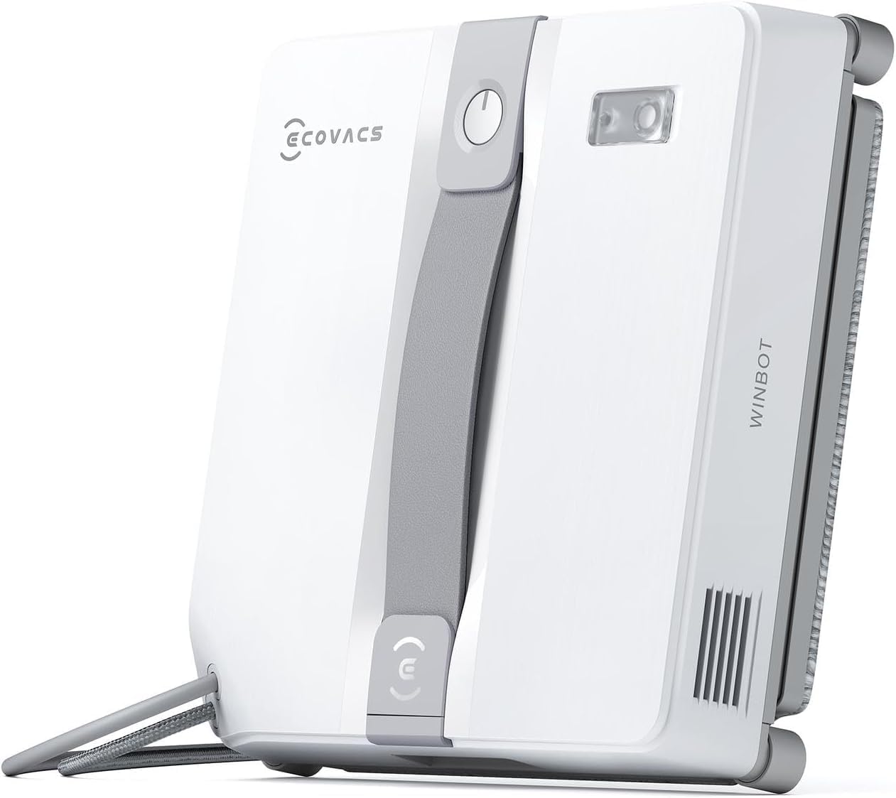ECOVACS WINBOT W2 Omni Fensterputzroboter mit 6-in-1 Multifunktionsstation, integrierter 4500mAh Akku, Kantenreinigungsmodus, Weitwinkel-Sprühzerstäubungstechnologie, White