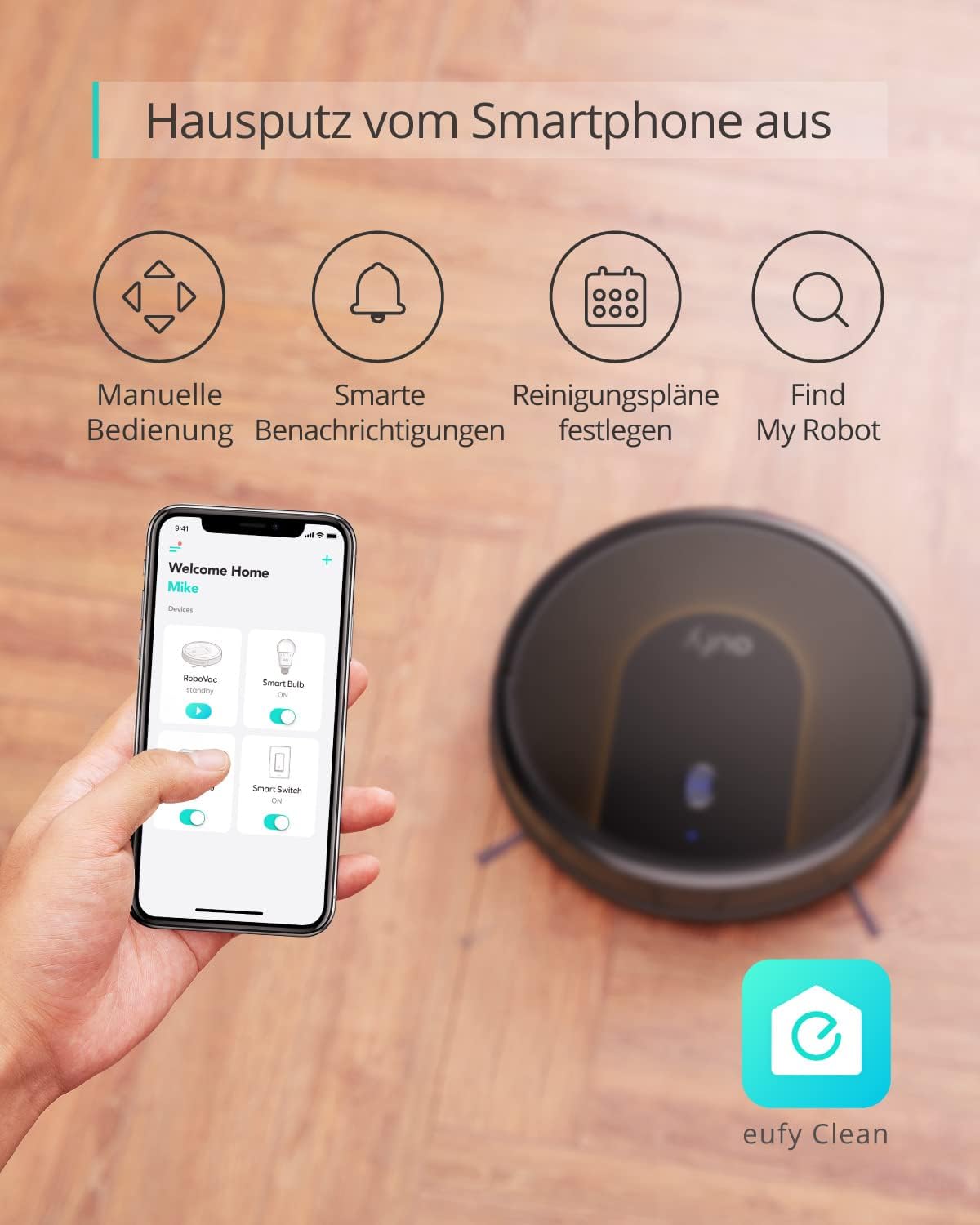 eufy Saugroboter Omni C20 mit All-in-One-Station,Auto-Entleerung, Auto-Wasch- und Trocknungsfunktion, 7.000Pa, 8,5cm Design, Staubsauger Roboter mit Wischfunktion,Kindersicherung