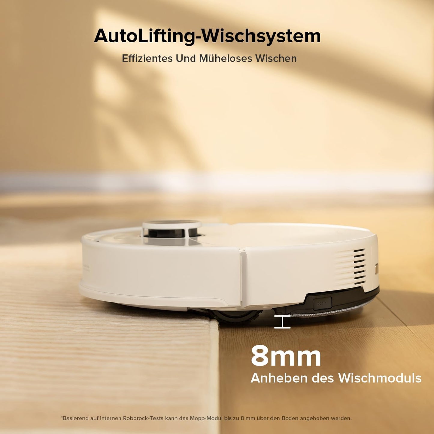 roborock Q10 S5 Saugroboter mit Wischfunktion, 10.000 Pa HyperForce Saugkraft, Dual Anti-Tangle System, Auto Lifting Mopping, Ideal für Tierhaare, Teppiche, Hartböden (Schwarz)