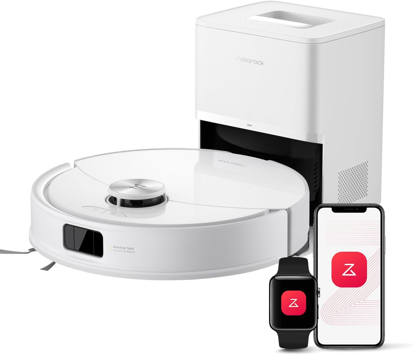 roborock Q10 S5+ Set Saugroboter mit Wischfunktion, 10.000 Pa HyperForce Saugkraft, Dual Anti-Tangle System, Auto Lifting Mopping, Ideal für Tierhaare, Teppiche, Hartböden (Schwarz)