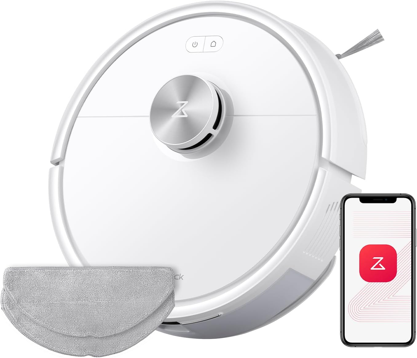 roborock Q7 M5 Saugroboter mit Wischfunktion, 10.000Pa Starker Saugkraft, Dual Anti-Tangle-System, 150Min Laufzeit, LiDAR Navigation, Staubsauger Roboter für Teppich, Tierhaare, APP Steuerung(Schwarz)