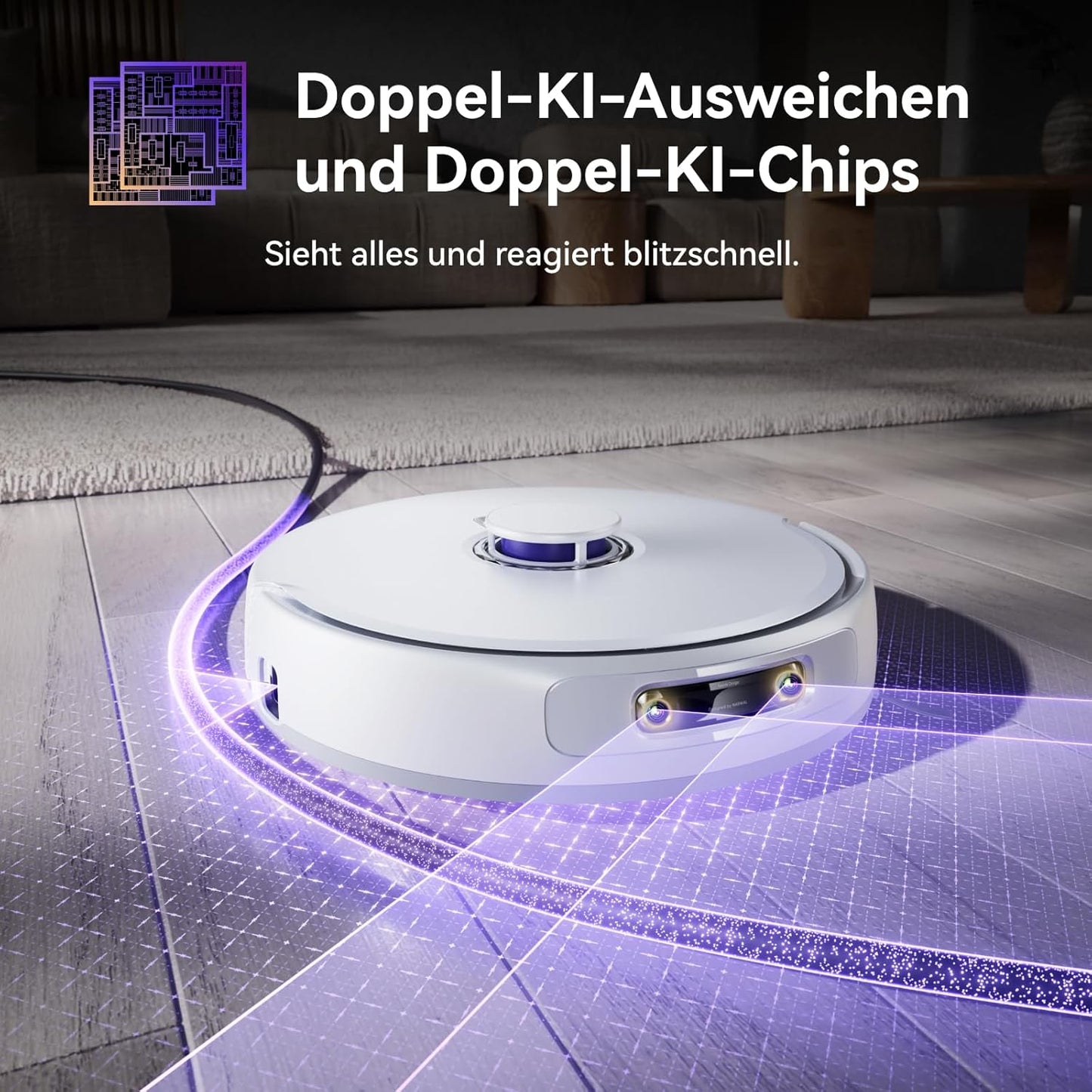 NARWAL Freo Z10 Ultra Saugroboter mit Wischfunktion, 18.000 Pa Saugleistung, dynamische Moppausdehnung, Tangle-Free System, intelligente Nass-Trocken-Reinigung, All-in-One-Basisstation