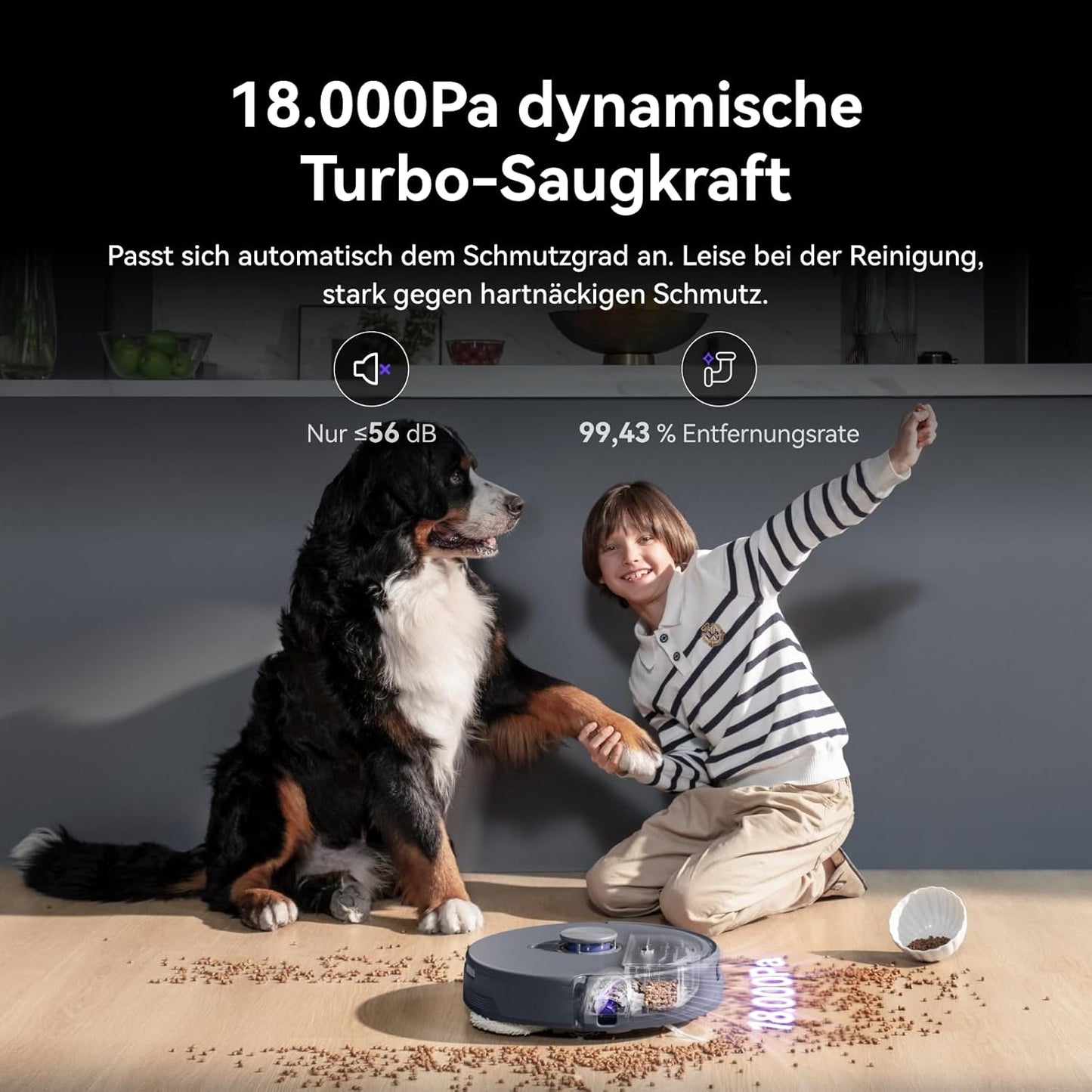 NARWAL Freo Z10 Ultra Saugroboter mit Wischfunktion, 18.000 Pa Saugleistung, dynamische Moppausdehnung, Tangle-Free System, intelligente Nass-Trocken-Reinigung, All-in-One-Basisstation