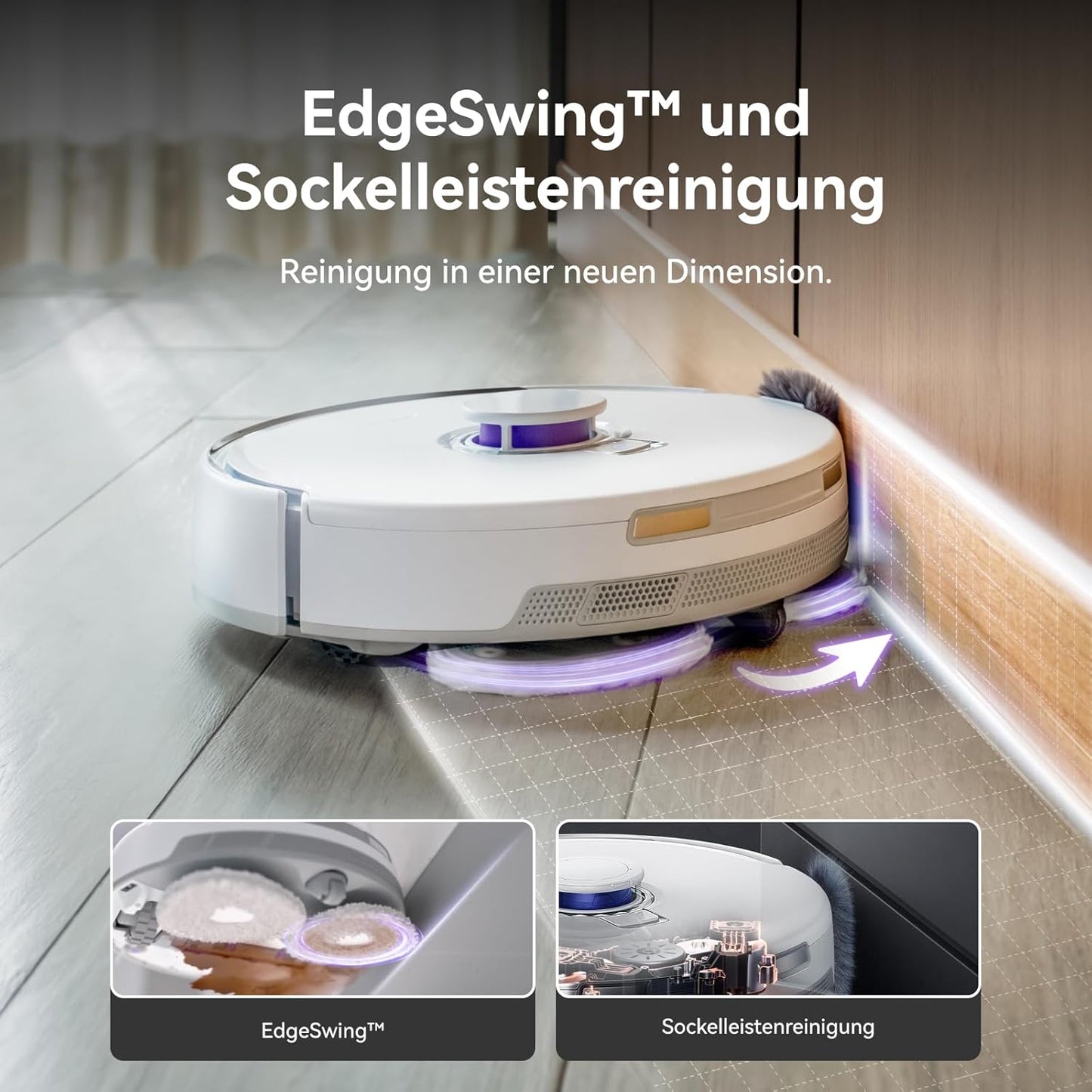 NARWAL Freo Z10 Ultra Saugroboter mit Wischfunktion, 18.000 Pa Saugleistung, dynamische Moppausdehnung, Tangle-Free System, intelligente Nass-Trocken-Reinigung, All-in-One-Basisstation