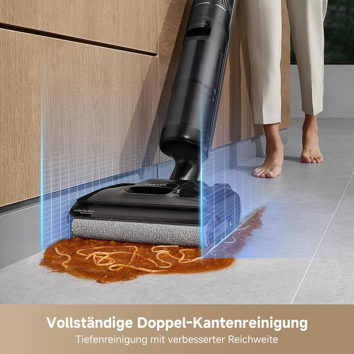 dreame H12 Pro Ultra Nass- und Trockensauger, Bürstenreinigung 60 °C, 30 Min. Heißlufttrocknung, Selbstreinigung mit festem Schaber, 16 kPa Saugkraft, Doppel-Kantenreinigung, intell. Erkenn. & Anpass