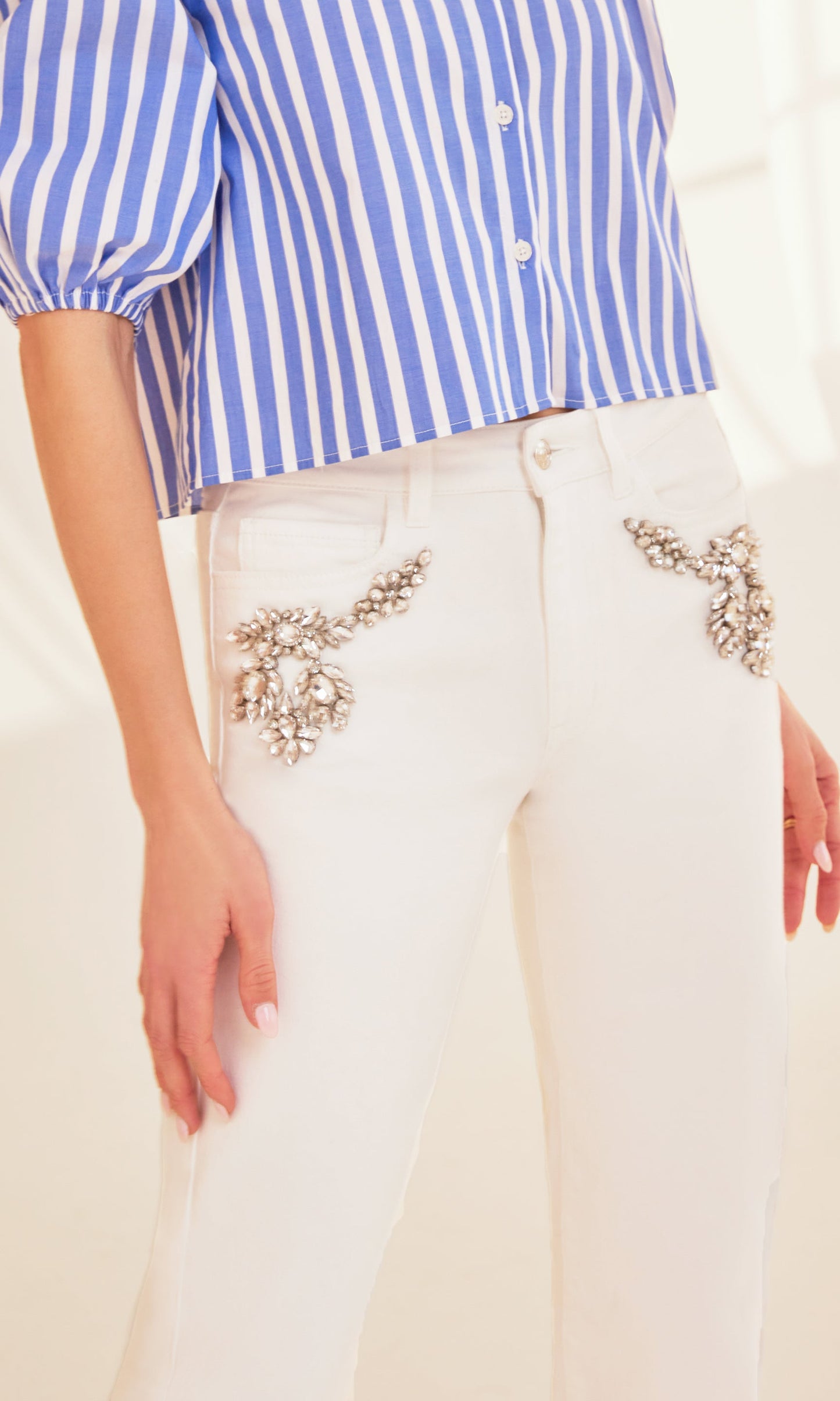 Carolyn Crystal Denim Jeans