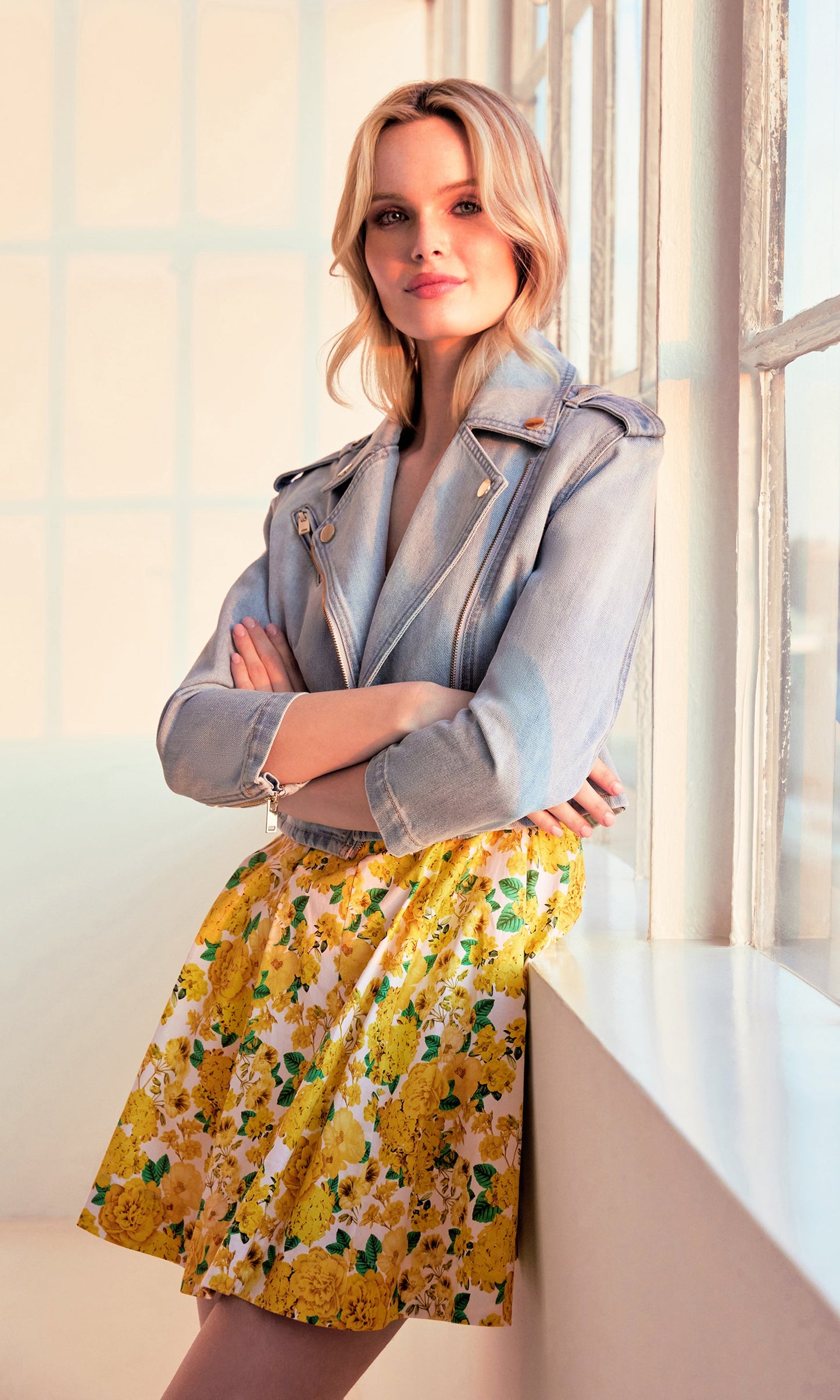 Crawford Denim Moto Jacket