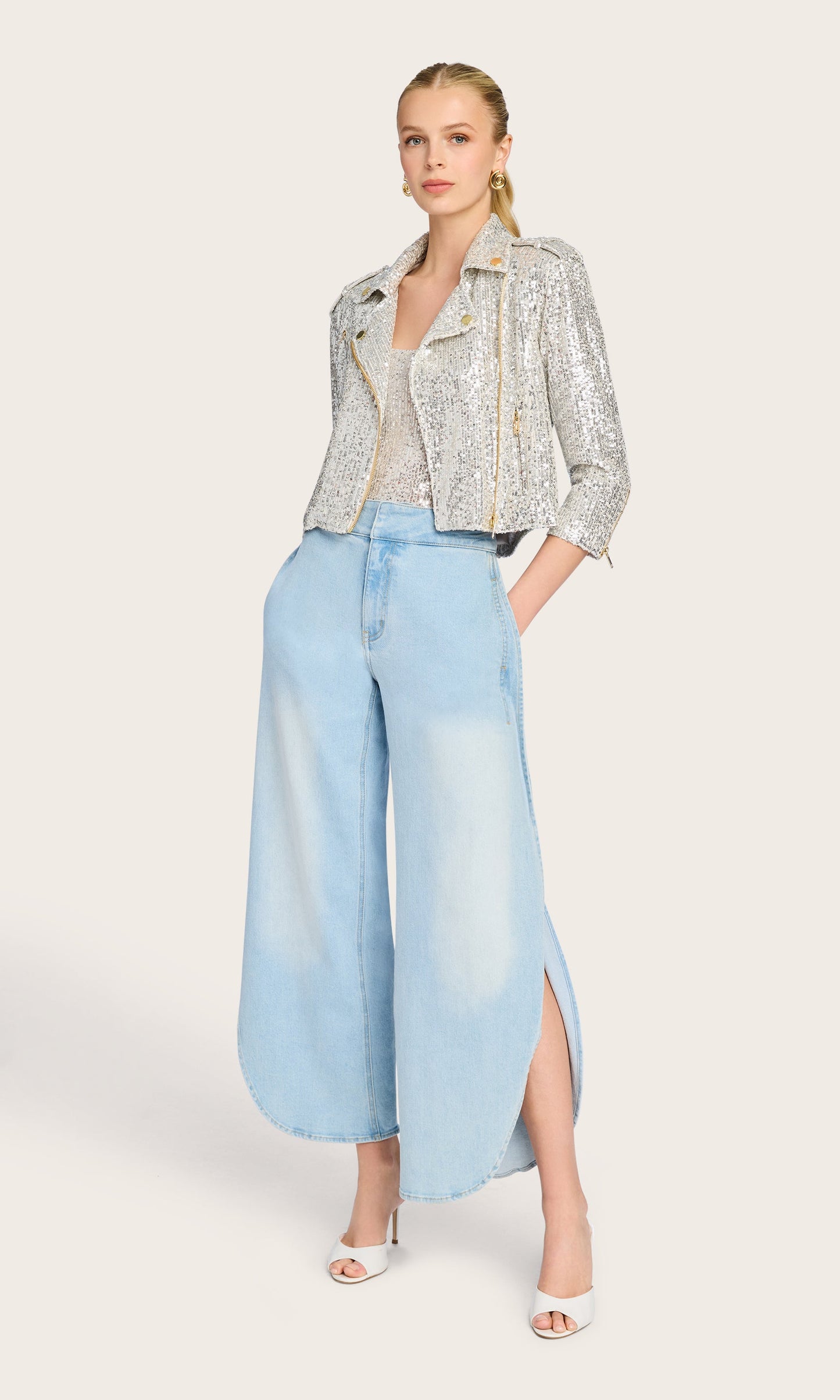 Crawford Sequin Moto Jacket