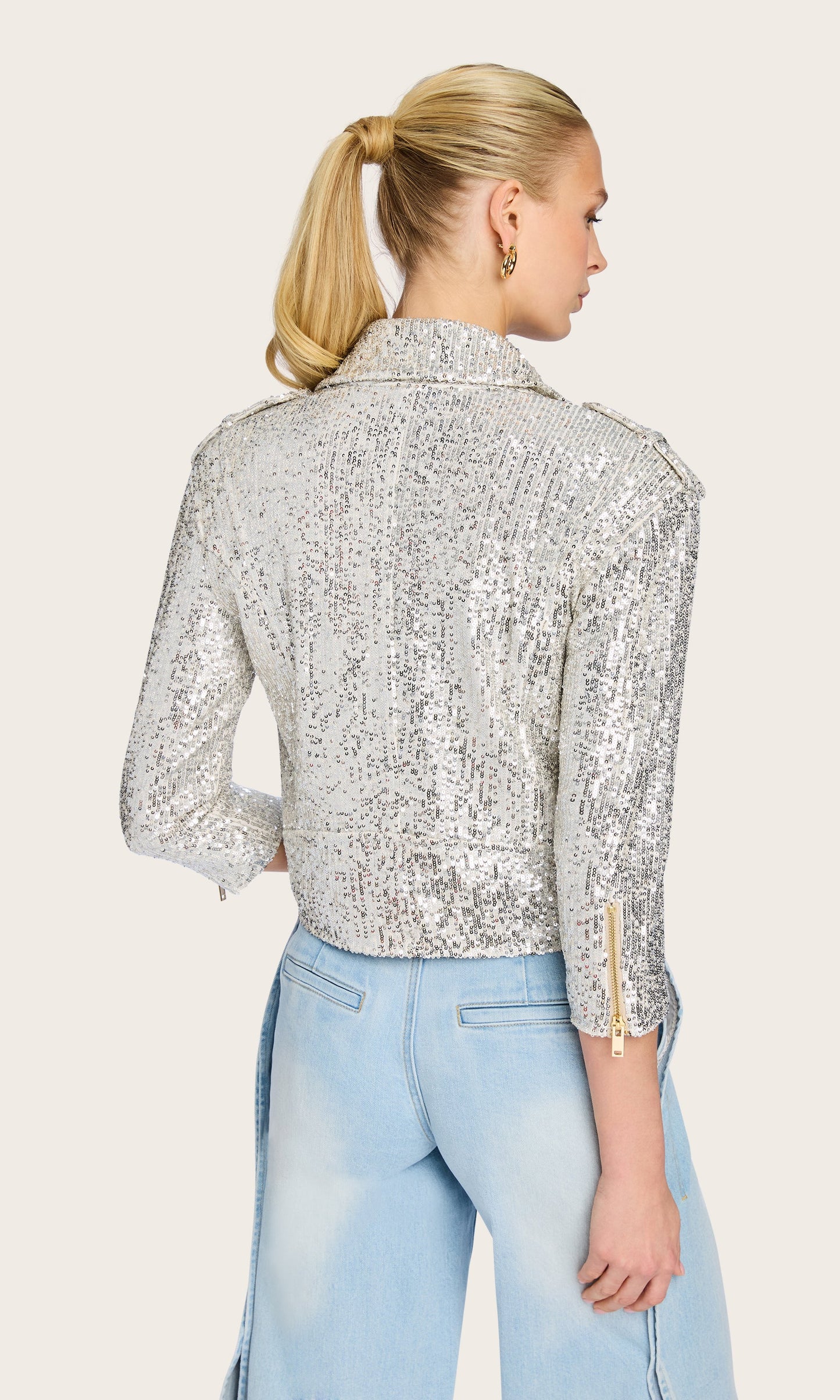 Crawford Sequin Moto Jacket