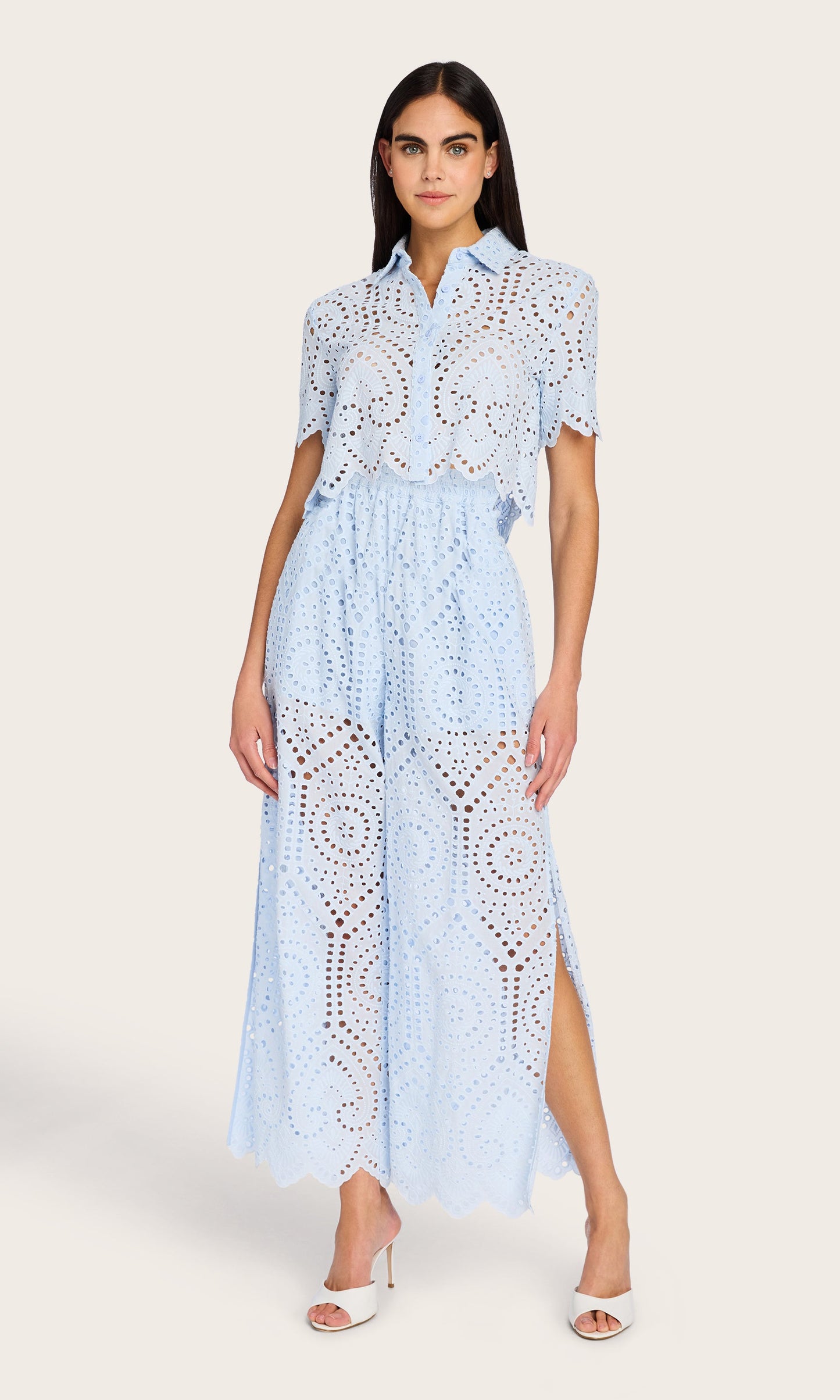 Connie Cotton Eyelet Pants