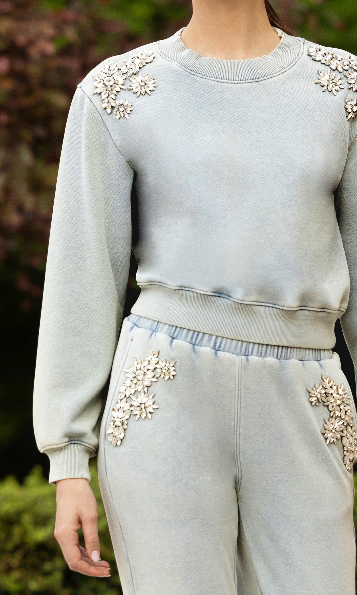 Suki Crystal Patch Sweatpant