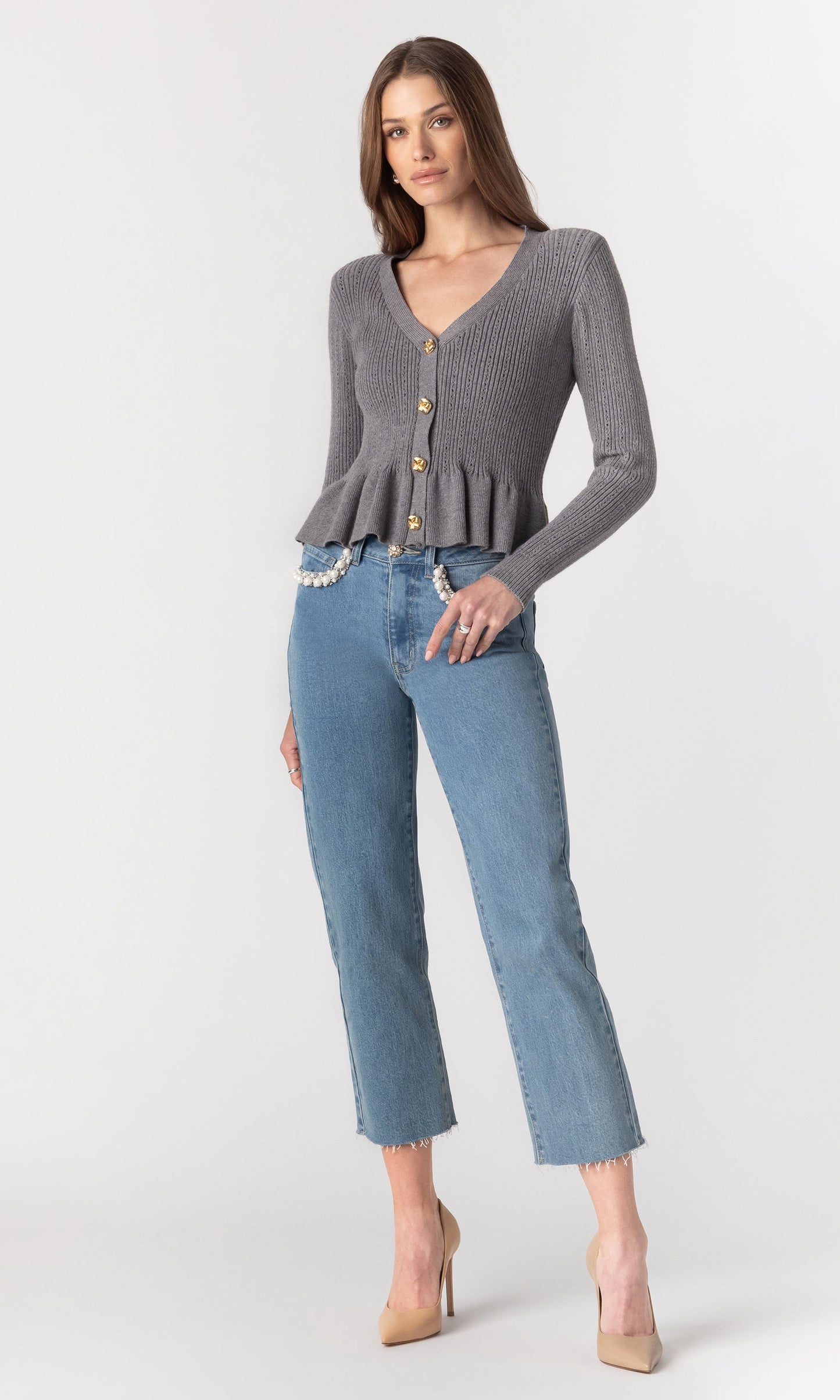 Lirio Pointelle Cardigan