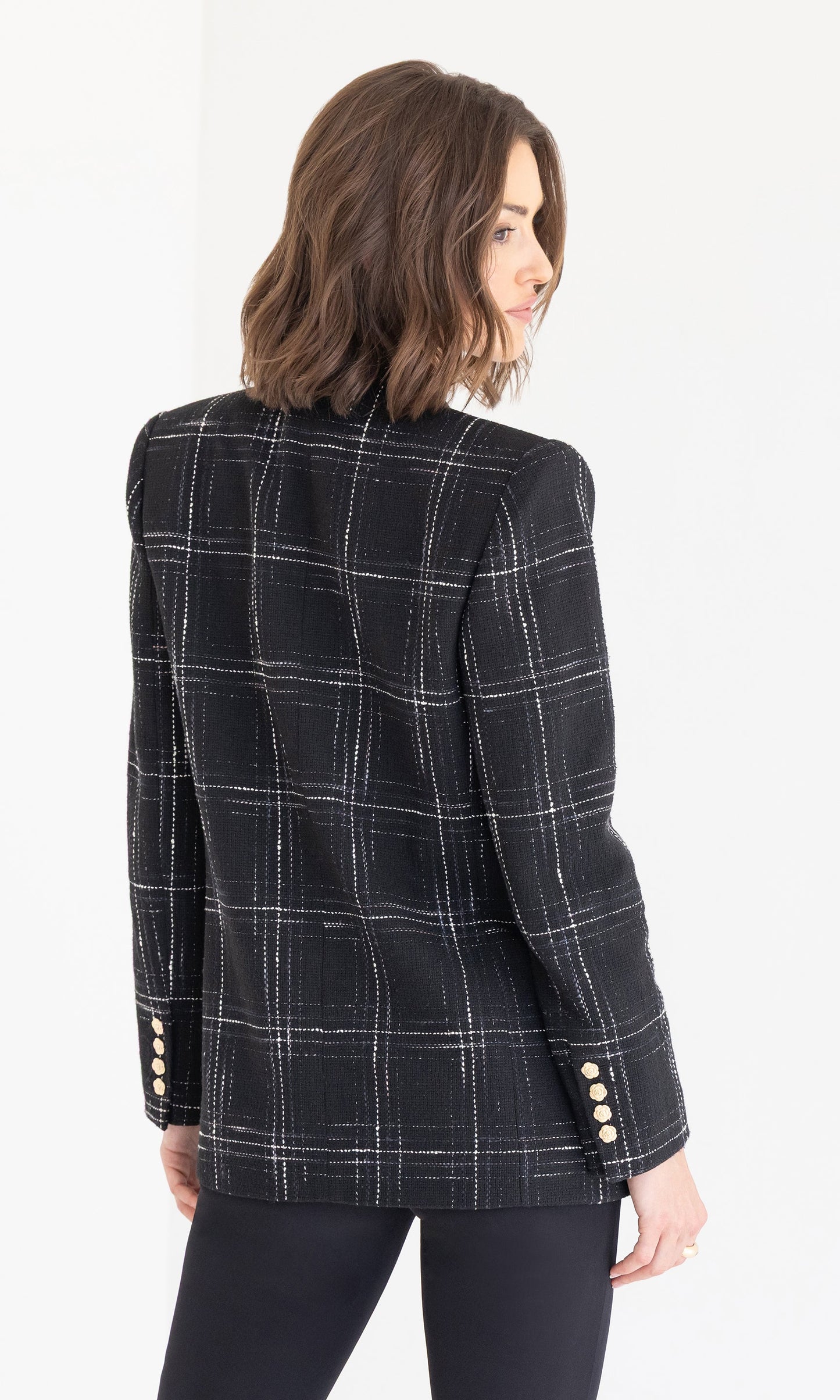 Maverick Windowpane Tweed Blazer