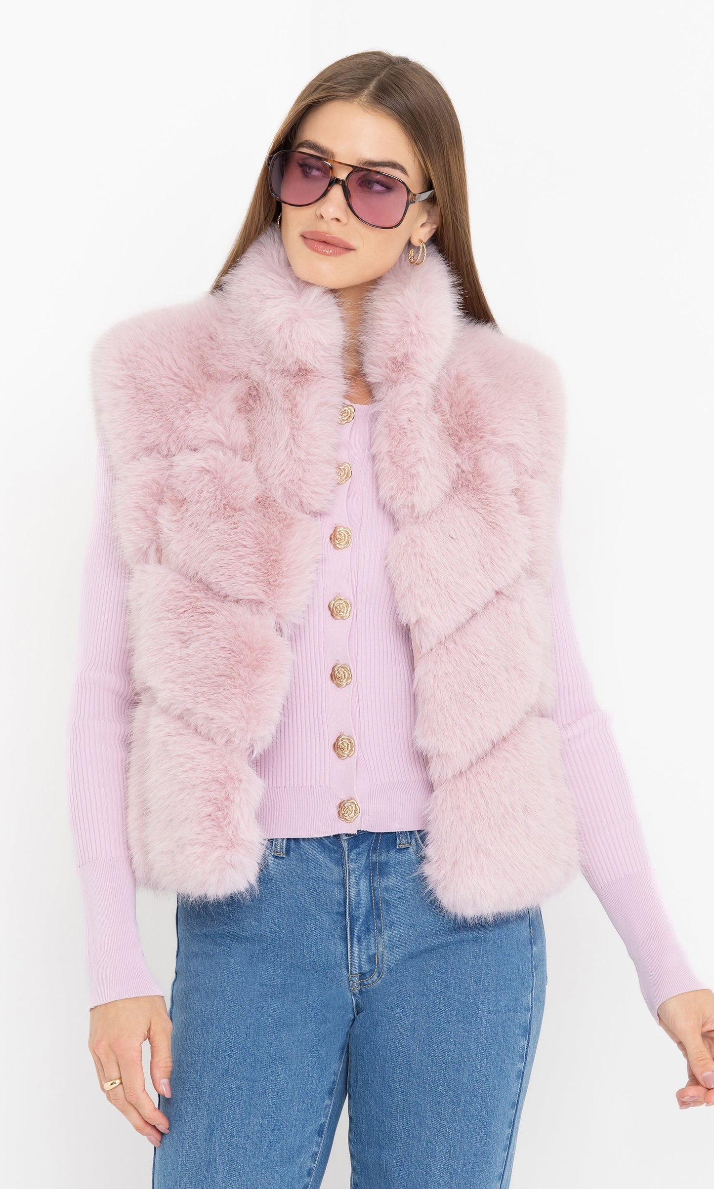 Rosario Faux Fur Vest