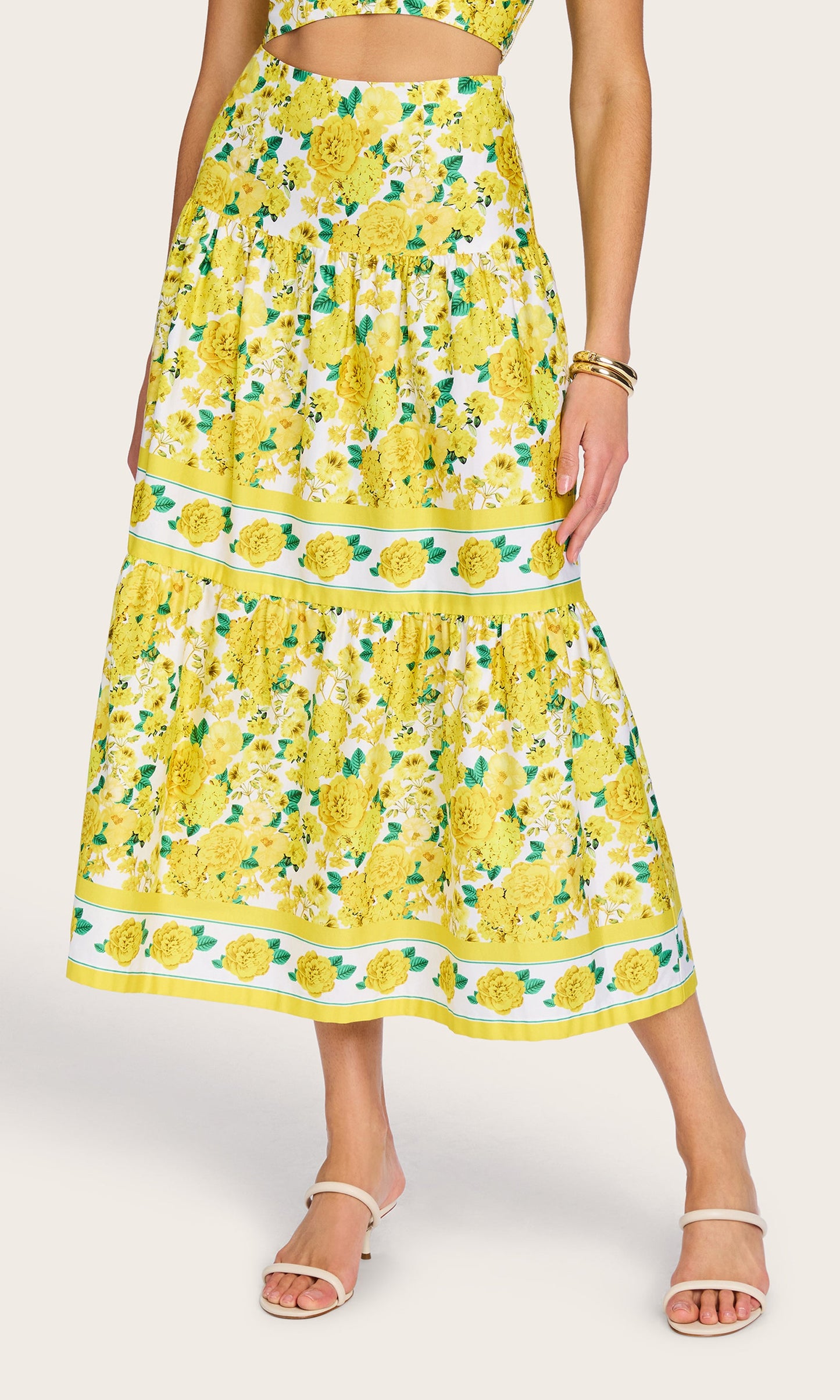 Mondo Floral Poplin Skirt