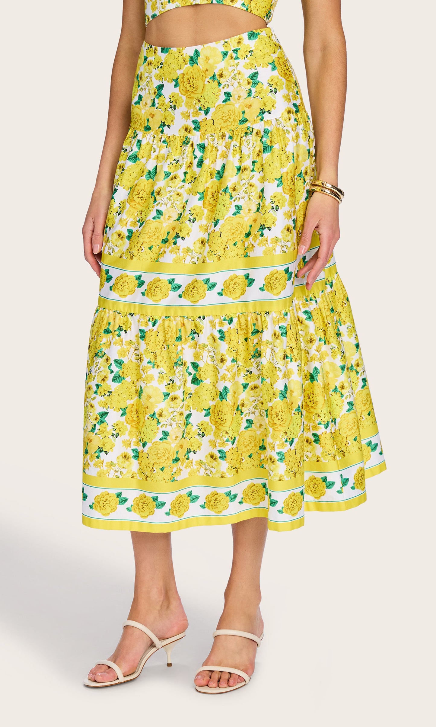 Mondo Floral Poplin Skirt