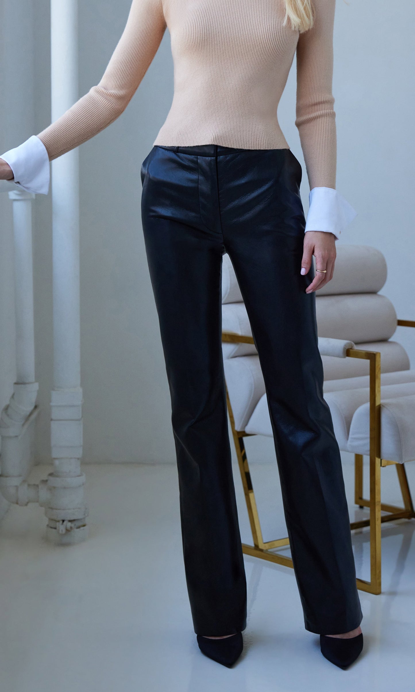 Lynette Vegan Leather Pants