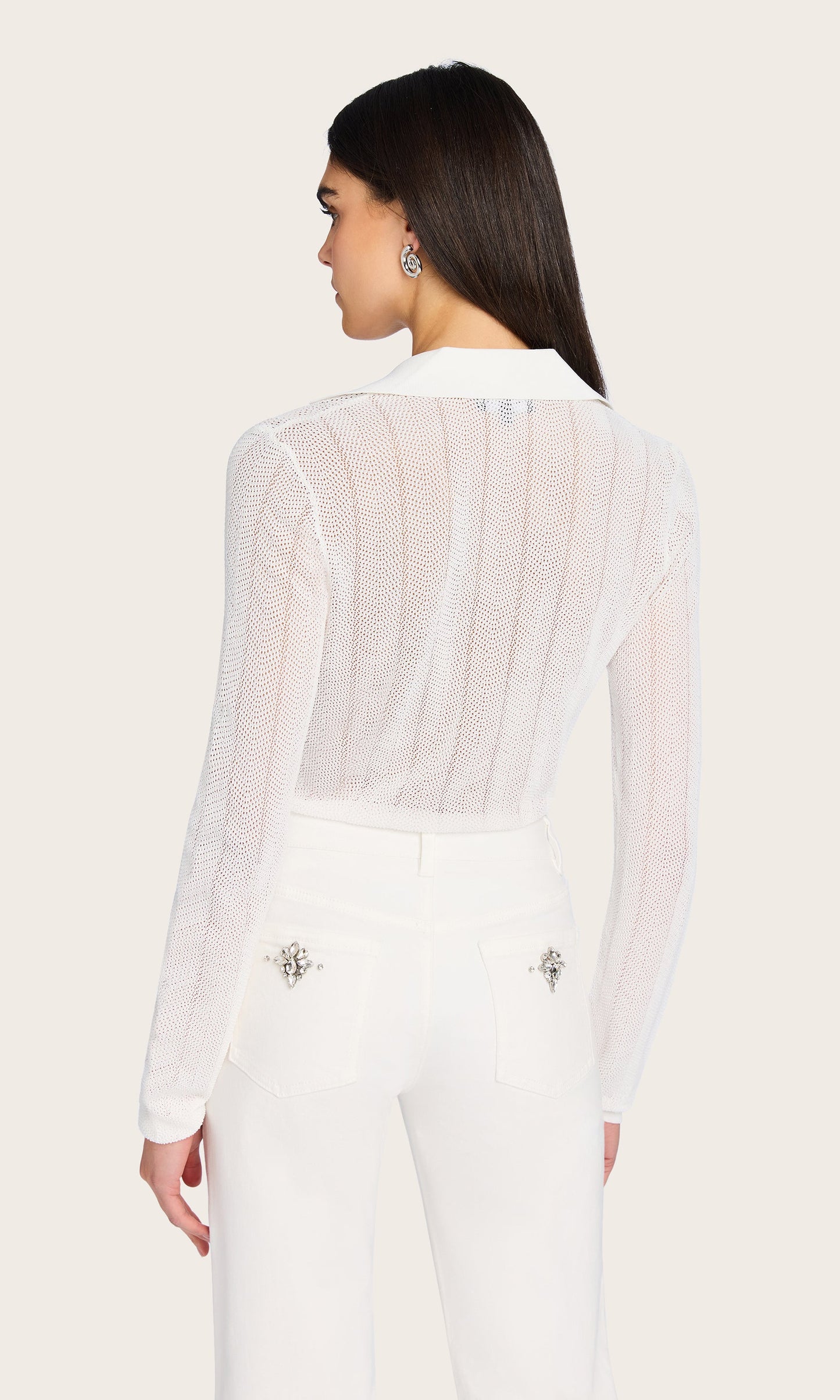 Megan Pointelle Cardigan