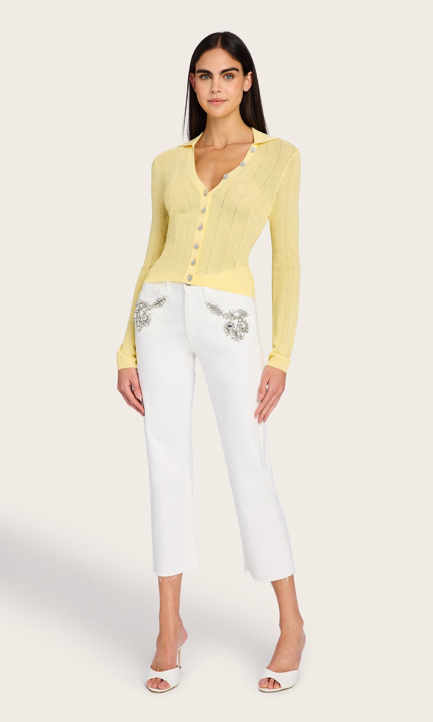 Megan Pointelle Cardigan