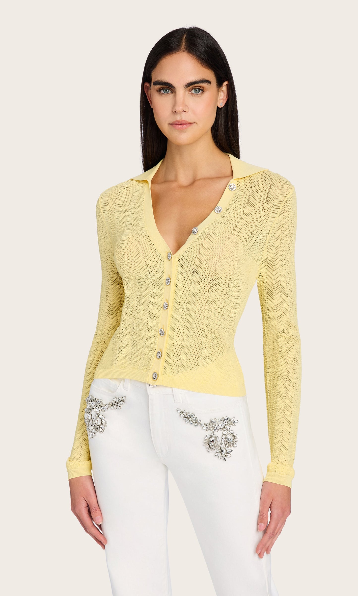 Megan Pointelle Cardigan