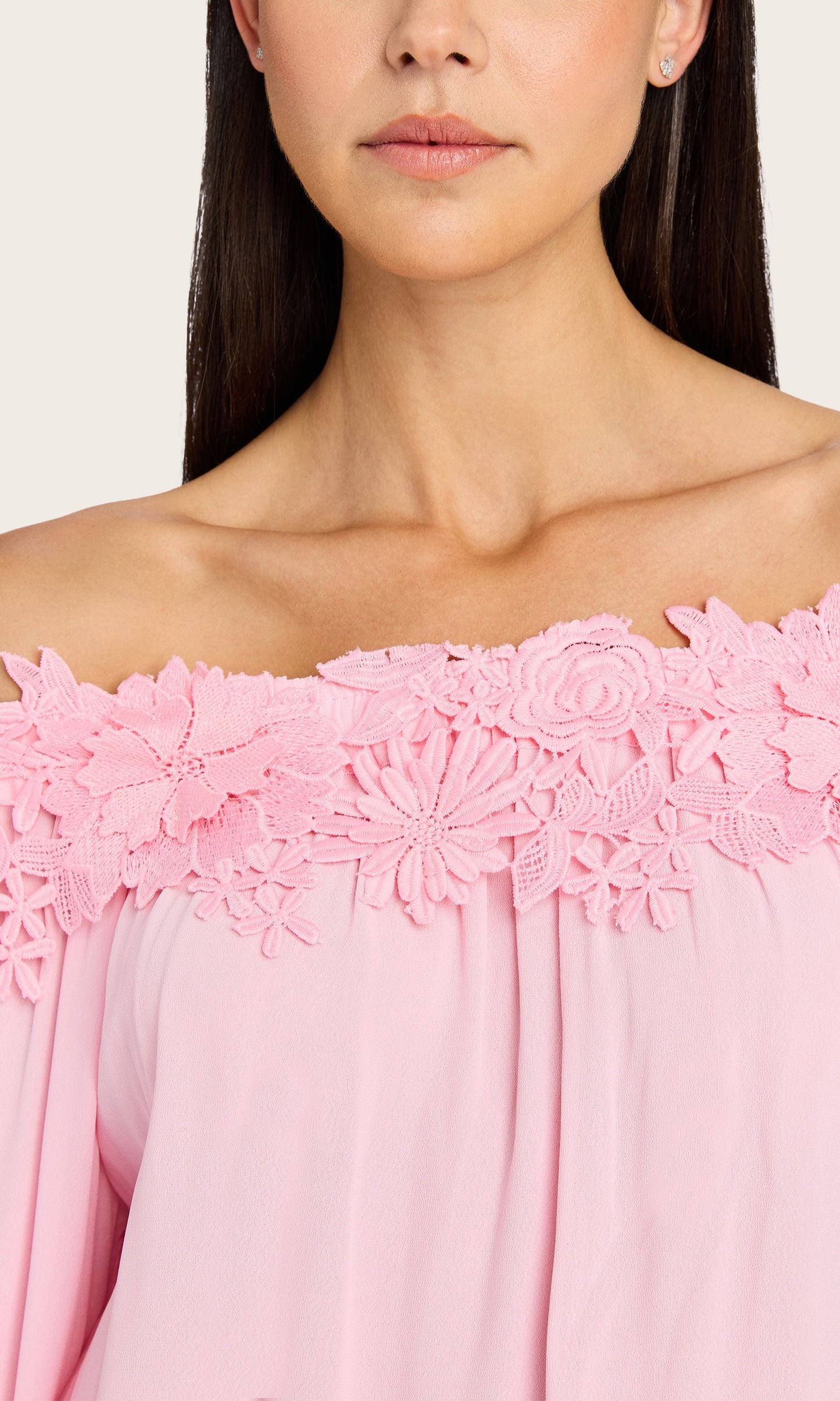 Merla Lace Combo Blouse