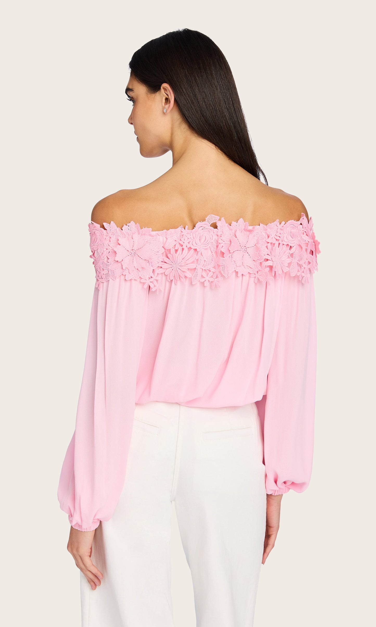 Merla Lace Combo Blouse