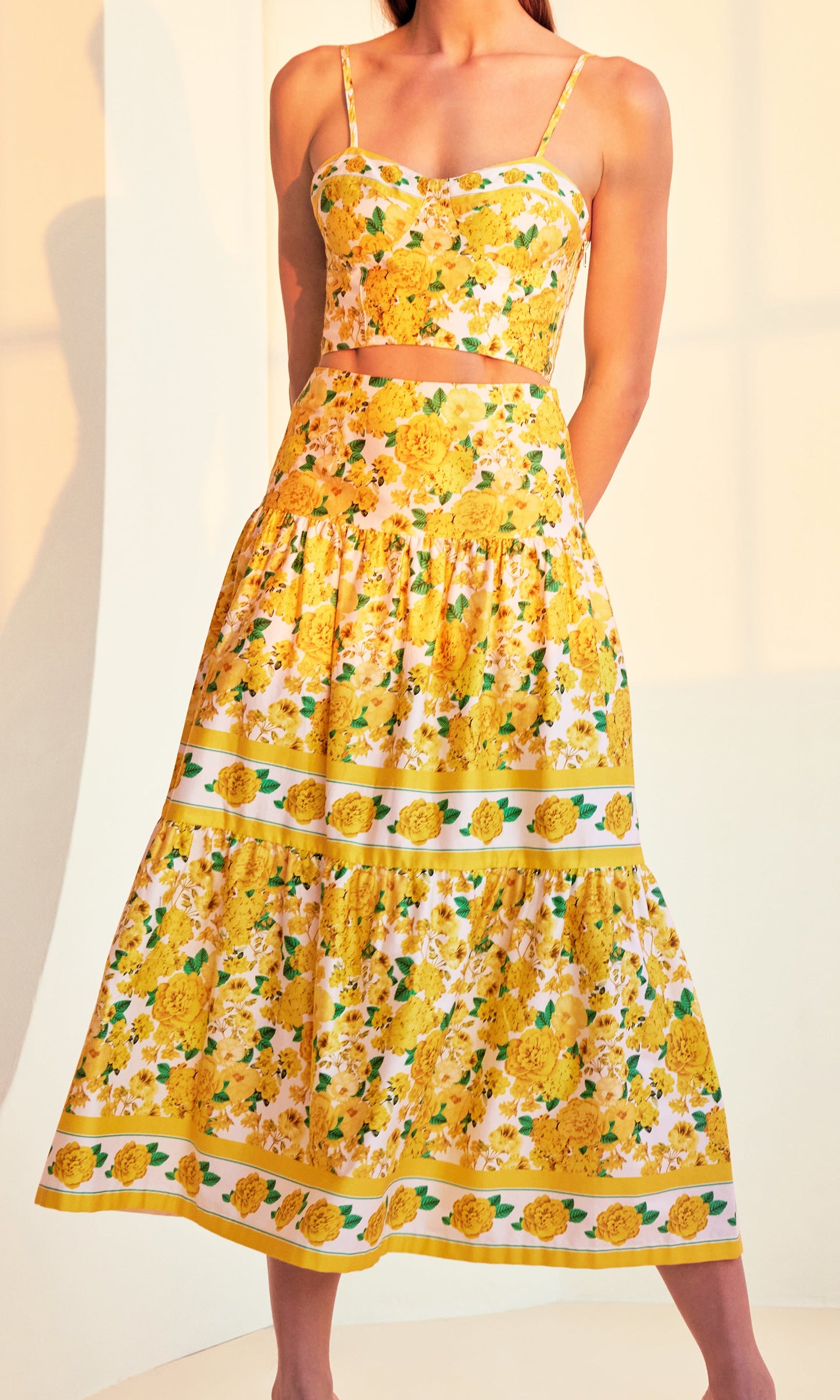 Mondo Floral Poplin Skirt
