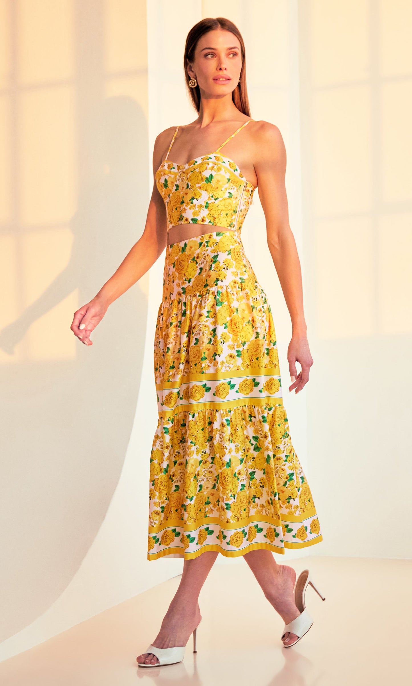 Mondo Floral Poplin Skirt