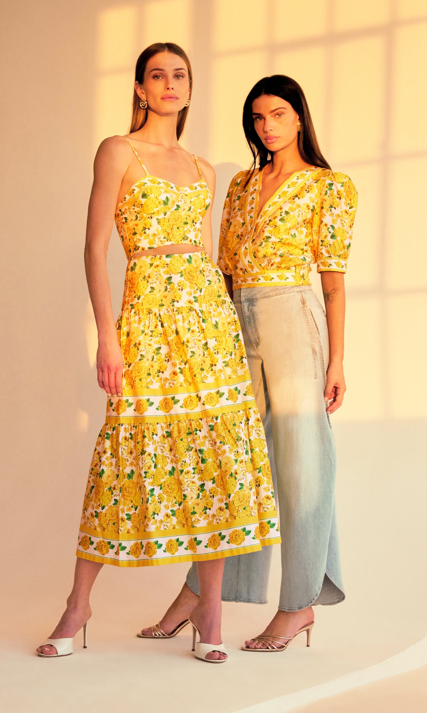 Mondo Floral Poplin Skirt