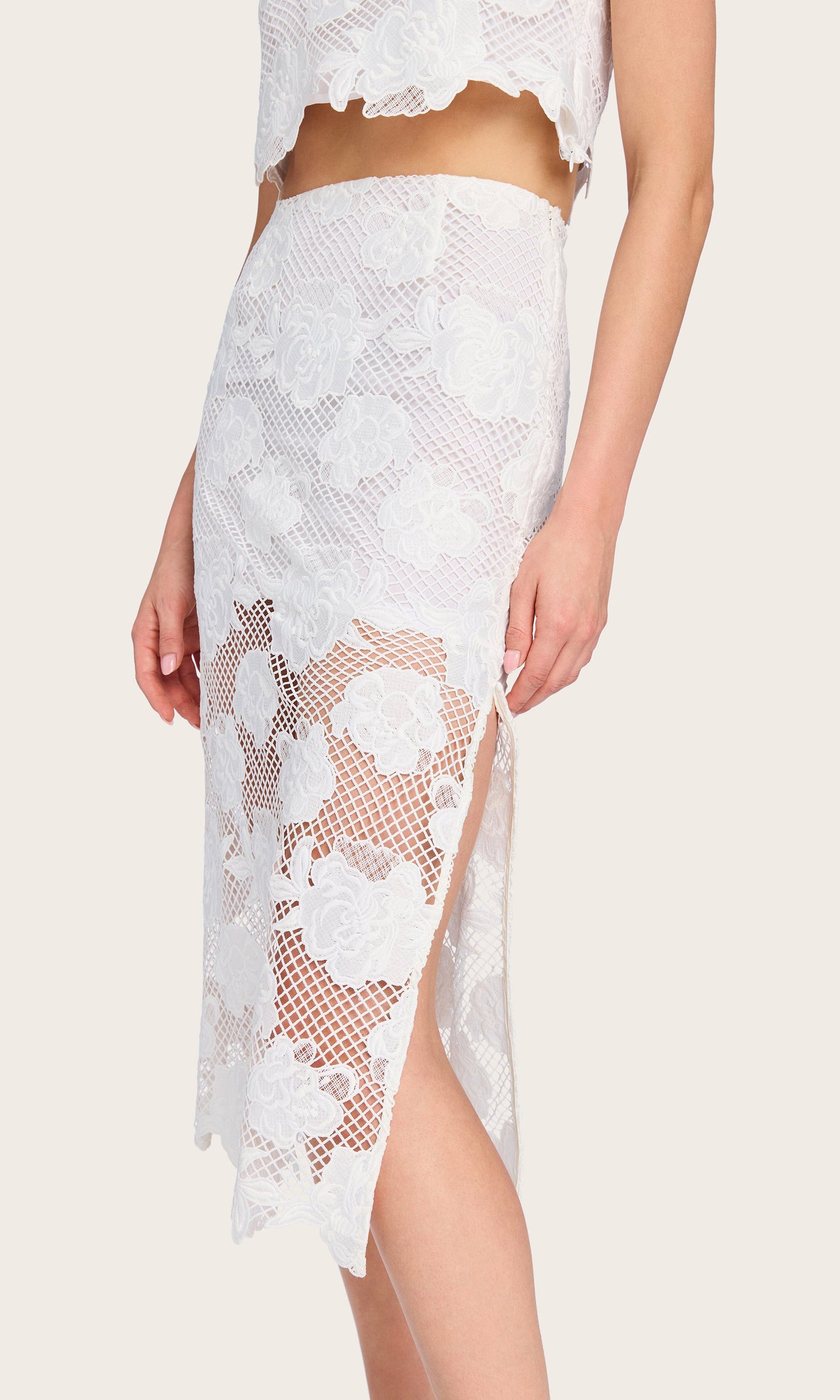 Rave Flower Mesh Skirt