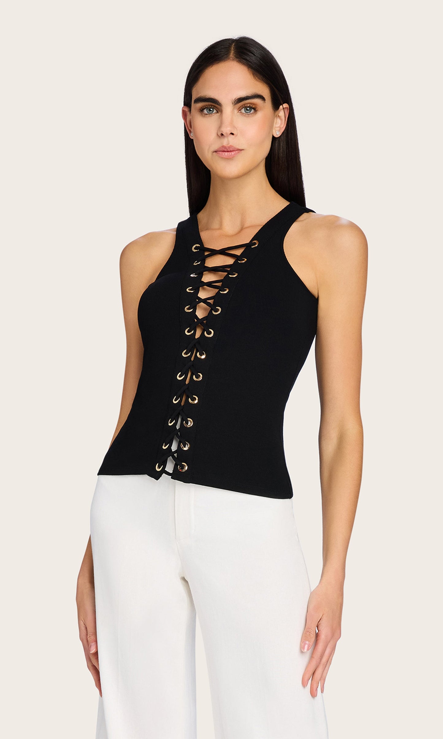 Rashelle Lace-Up Top