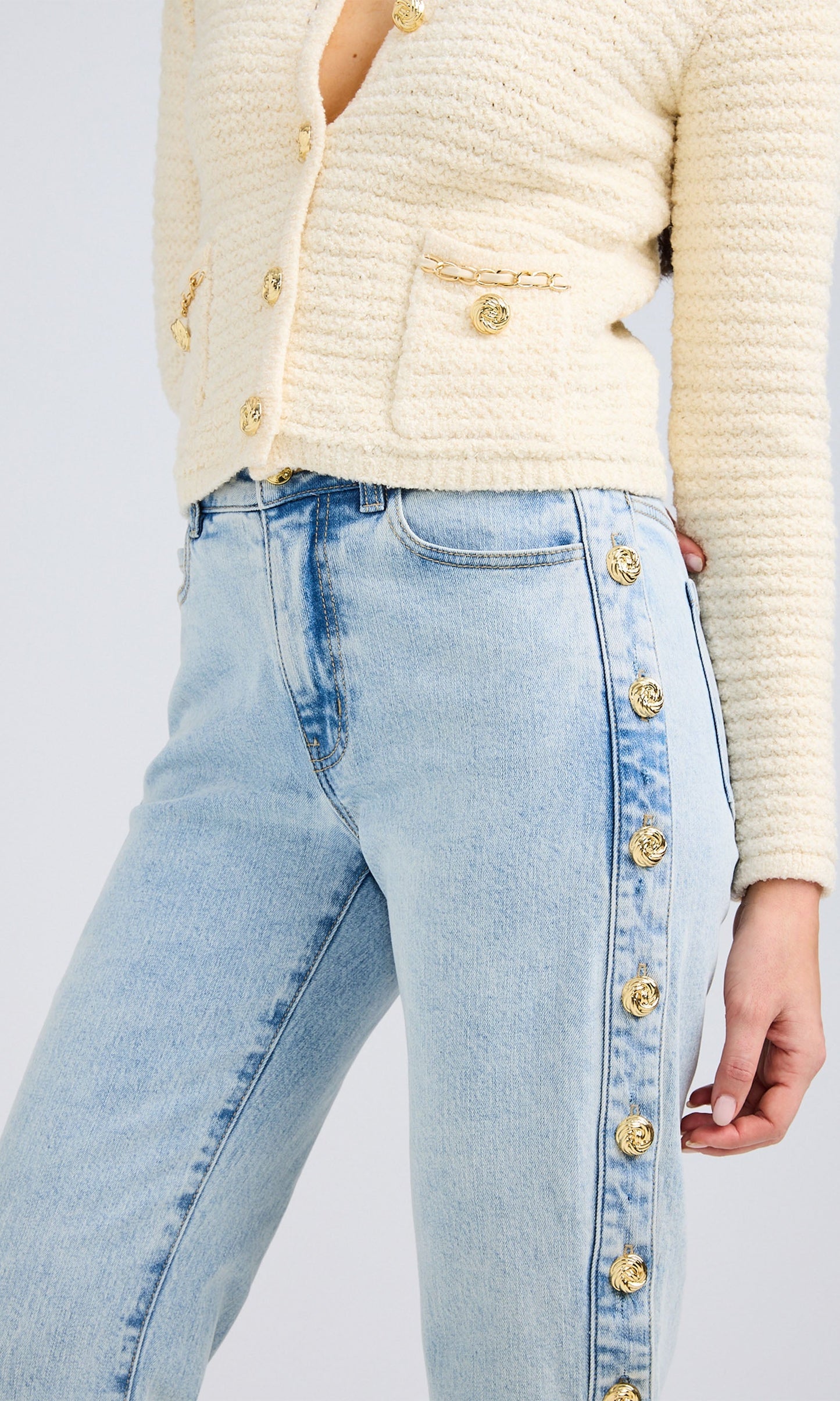 Stephen Denim Buttons Jeans