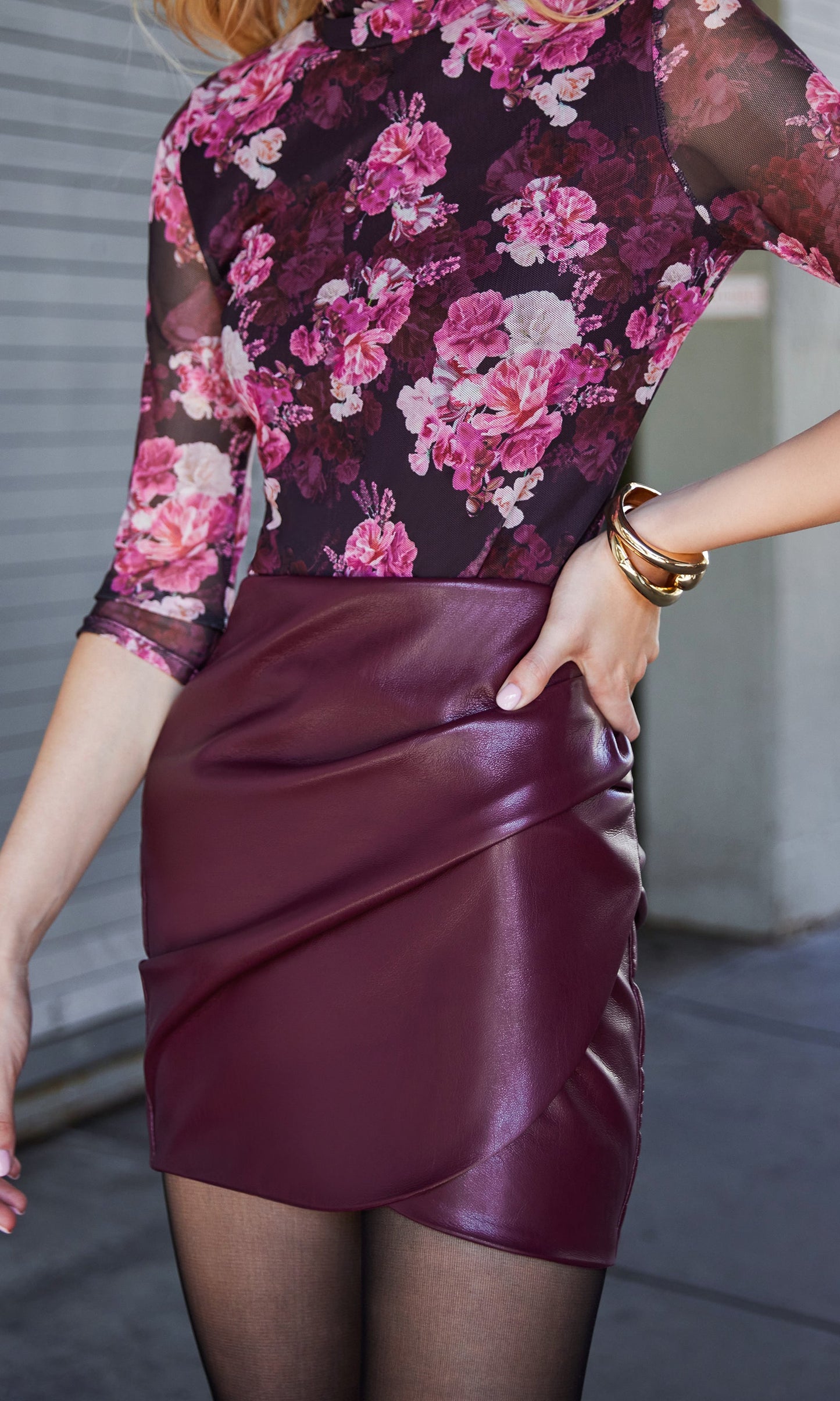 Shyann Vegan Leather Mini Skirt