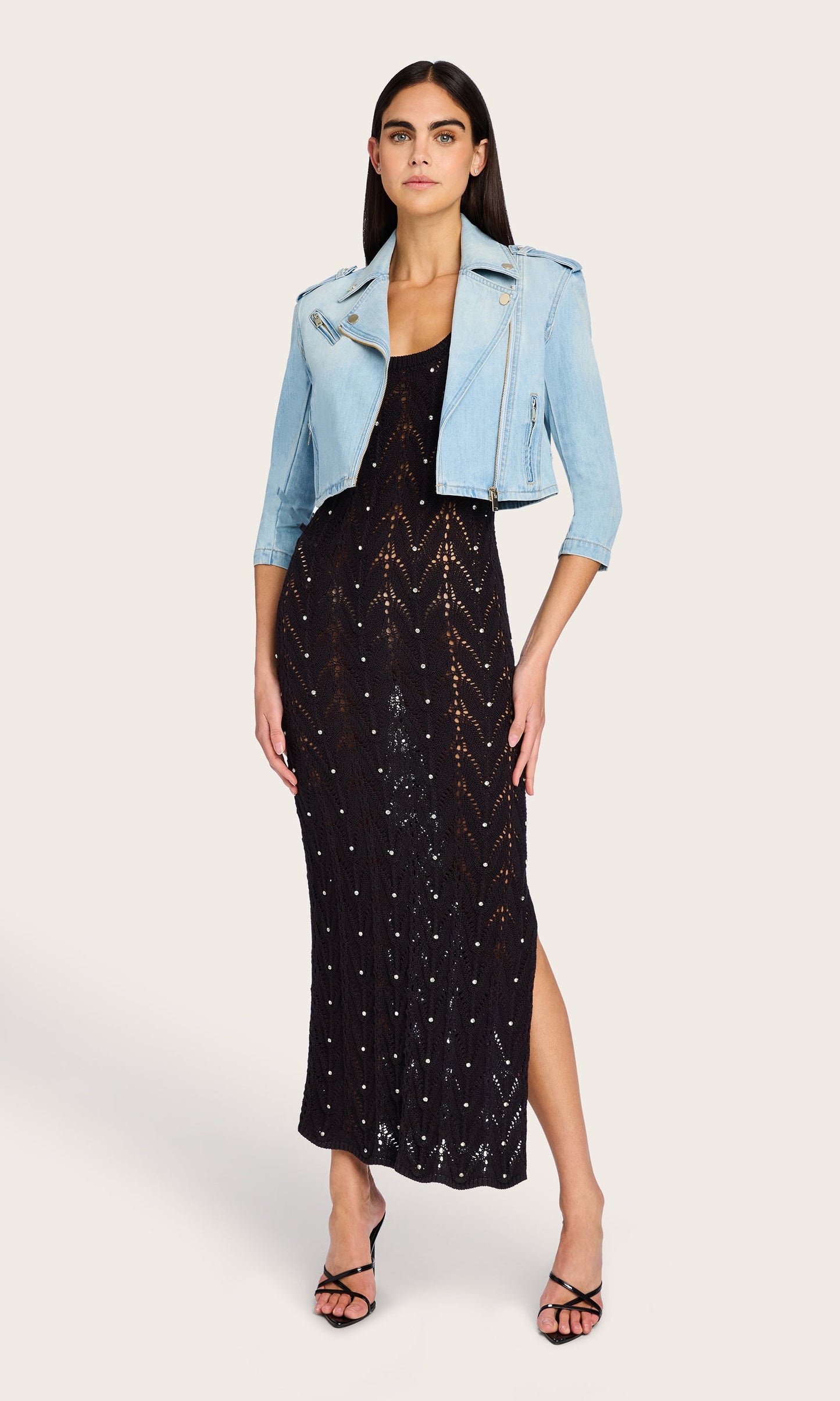 Crawford Denim Moto Jacket