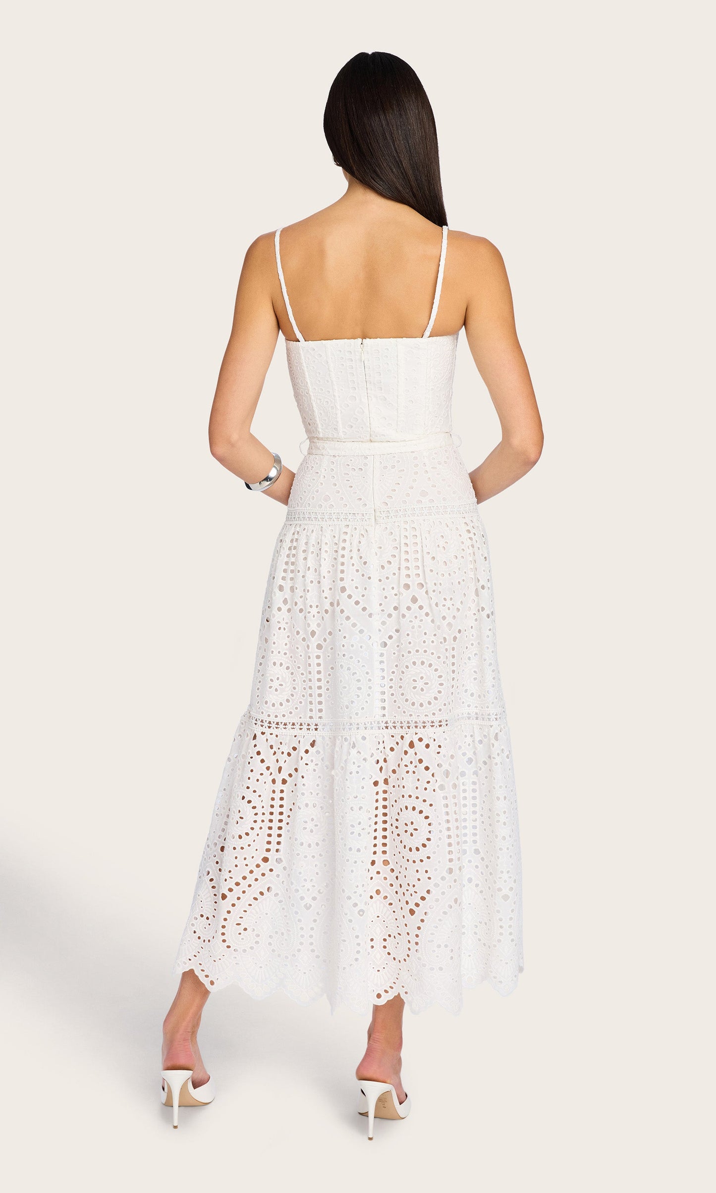 Zuria Cotton Eyelet Maxi Dress