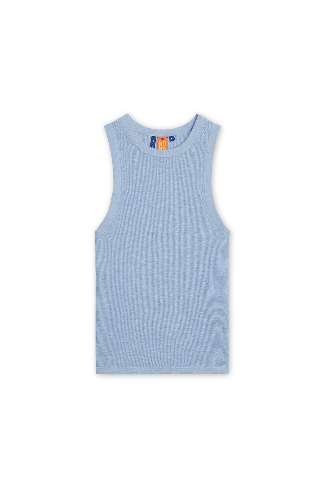 NONAME RIBBED HIGH NECK TANK