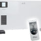 Tronitechnik® Elektroheizer Konvektor Heizgerät Heizkörper mit 3 Leistungsstufen 750/1250/2000 Watt, mobil mit Tragegriff, Timer und Thermostatsteuerung, Überhitzungsschutz, freistehend, weiß
