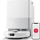 roborock Qrevo Serie Saugroboter mit Wischfunktion, 8000Pa Saugkraft(verbessert von Qrevo S), Anti-Verfilzungs-Seitenbürste, Hindernisvermeidung, LiDAR-Navigation, All-in-One Dock, Weiß(QV 35A Set)