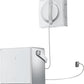 ECOVACS WINBOT W2 PRO Fensterputzroboter, 3-Düsen-Wassersprüher, 10-Stufen-Schutzsystem, Win-SLAM 4.0 Pfadplanung, Steady-Climbing-System, Kanten-Erkennung, App-Steuerung, Weiß
