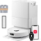 roborock QV 35S-Set Saugroboter mit Wischfunktion, 10.000 Pa HyperForce Saugkraft, Anti-Tangle-Bürsten, Anhebbare Schleudermopps, Intelligente Hindernisvermeidung, All-in-One Dock (Schwarz)