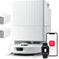 roborock Qrevo Serie Saugroboter mit Wischfunktion&Hebarem Wischmopp, 8000Pa Saugkraft(verbessert von Qrevo S), Anti-Verfilzungs-Seitenbürste, Hindernisvermeidung, All-in-One Dock, Schwarz(QV 35A)