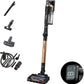 Shark PowerPro Akku-Staubsauger freistehend, bis 50 Min. Laufzeit, kabellos, beutellos, für Tierhaare, Allergiker, Teppich und Hartböden, mit LED-Licht und Knickgelenk-Rohr, Navyblau, IZ380EU