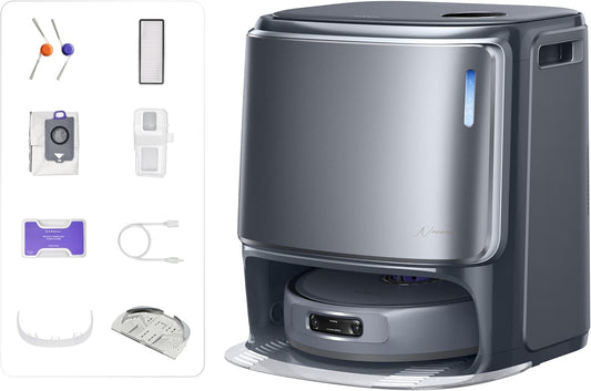 NARWAL Freo Z10 Ultra Saugroboter mit Wischfunktion, 18.000 Pa Saugleistung, dynamische Moppausdehnung, Tangle-Free System, intelligente Nass-Trocken-Reinigung, All-in-One-Basisstation