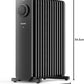 PELONIS Ölradiator 2300W mit J-förmigen Lamellen, Ölgefüllter Heizkörper mit 3 Heizstufen & Thermostat, Leiser Elektroheizer mit Kippschutz, Energieeffizient A für Schlafzimmer, Wohnzimmer, Büro