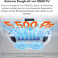 roborock Qrevo Serie Saugroboter mit Wischfunktion&Hebarem Wischmopp, 8000Pa Saugkraft(verbessert von Qrevo S), Anti-Verfilzungs-Seitenbürste, Hindernisvermeidung, All-in-One Dock, Schwarz(QV 35A)