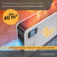 Heidenfeld Konvektor Heizung elektrisch EK100 | 𝟑 𝐉𝐀𝐇𝐑𝐄 𝐆𝐀𝐑𝐀𝐍𝐓𝐈𝐄 - 2300 Watt - Fernbedienung - Heizkörper - Elektroheizung - Standheizung - Wandheizung - Wandkonvektor - Bis 𝟒𝟎 m²