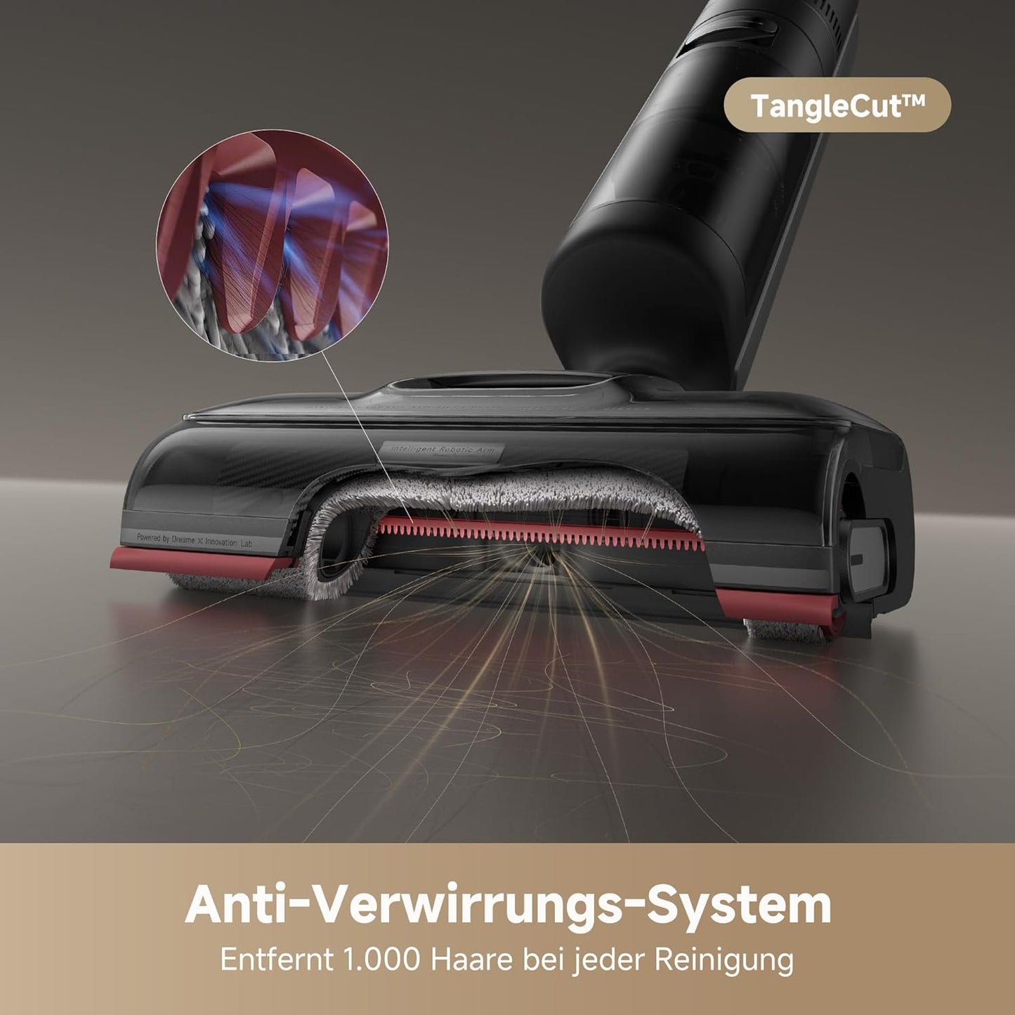 dreame H15 Mix 7-in-1 Nass- und Trockensauger, KI-Roboterarm, Kantenreinigung, 23.000 Pa Saugkraft, intelligente Dosierung, verhedderungsfrei, 100 °C Bürstenrein, 5 Min. 90 °C Trocknung, flach
