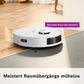 Bosch Spotless + BCRD1W Saugroboter mit Wischfunktion, 11.000 Pa Saugkraft, Wischpad, Trocken-Servicestation, Smart Vision Navigation mit Infrarot-Licht, Steuerung per App, weiß